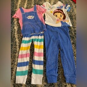 NEW with tags- 2T- Toddler Girls' 4pc Snug Fit Ms. Rachel Cotton Pajama Set